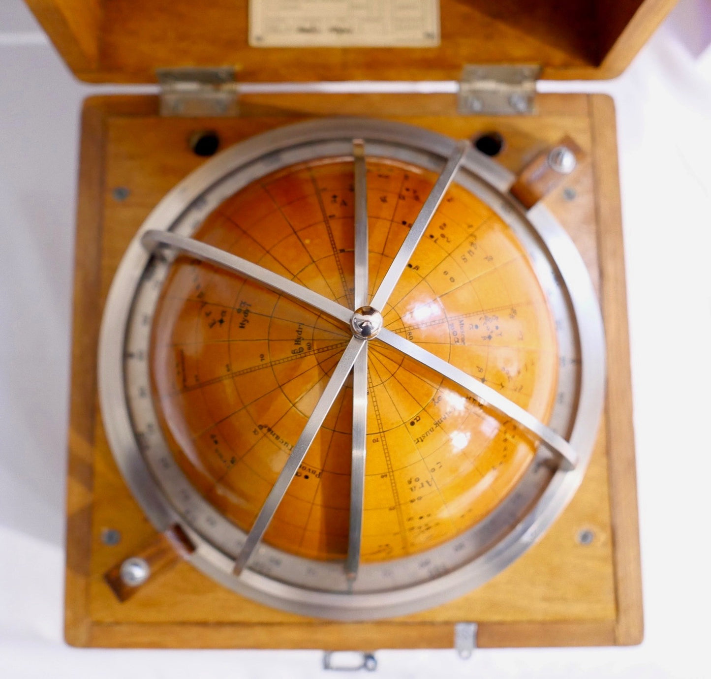 Nautischer Sternenglobus UdSSR Marine 1950er/60er mit Attest & Kiste Celestial