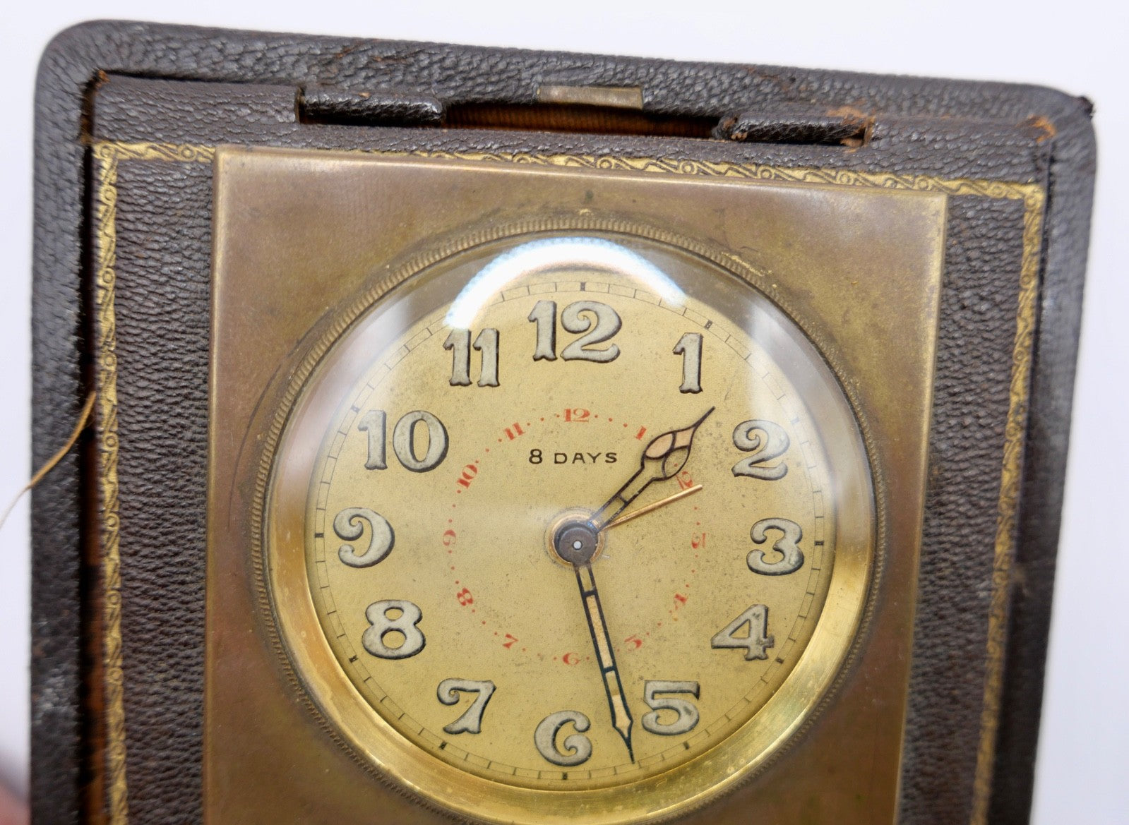 Art Deco 1940er Jahre  Reisewecker Wecker 8 Tage Swiss 8 Days