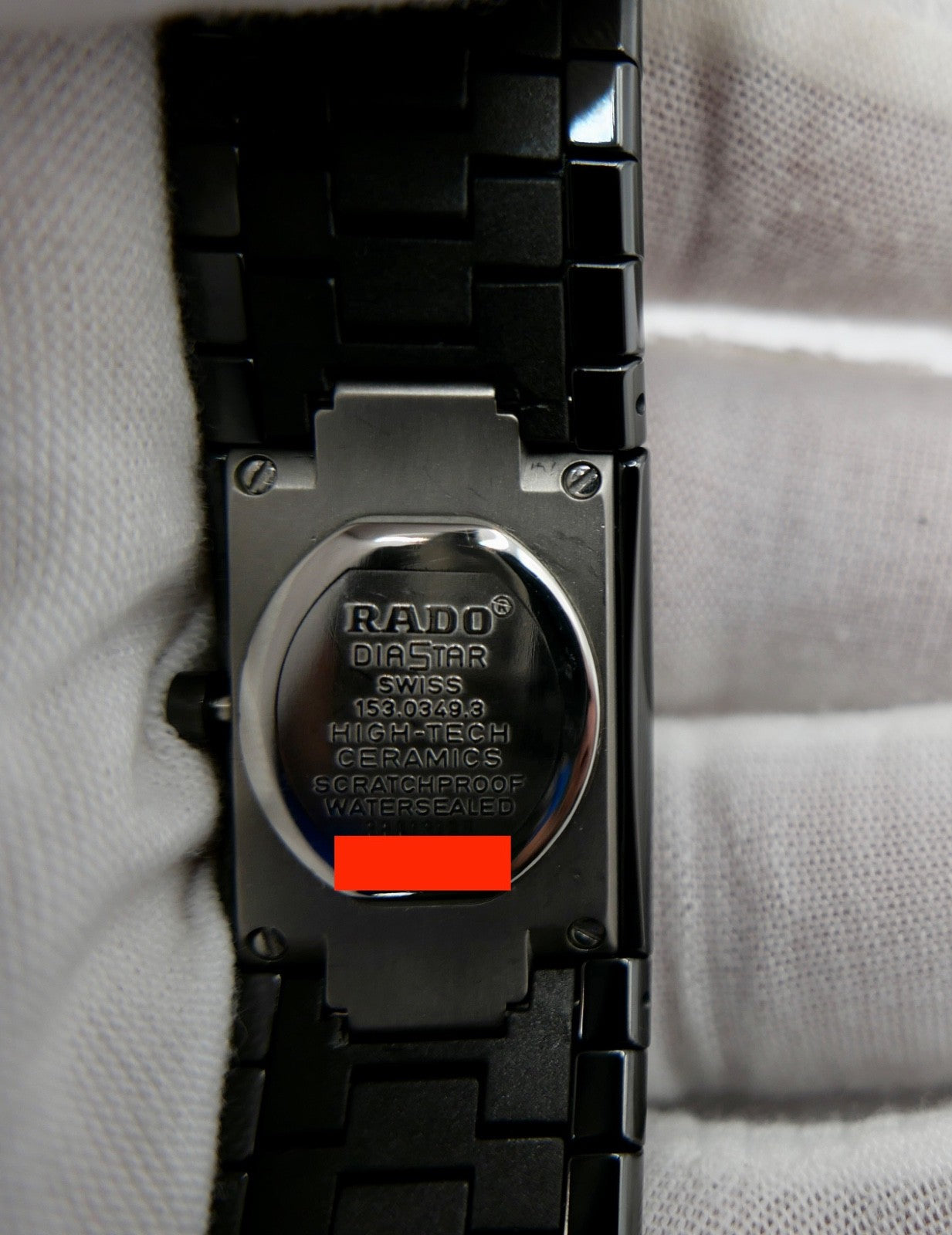 90er Jahre RADO DIASTAR Damenuhr Quarz High-Tech Ceramic 153.0349.3 NEUwertig