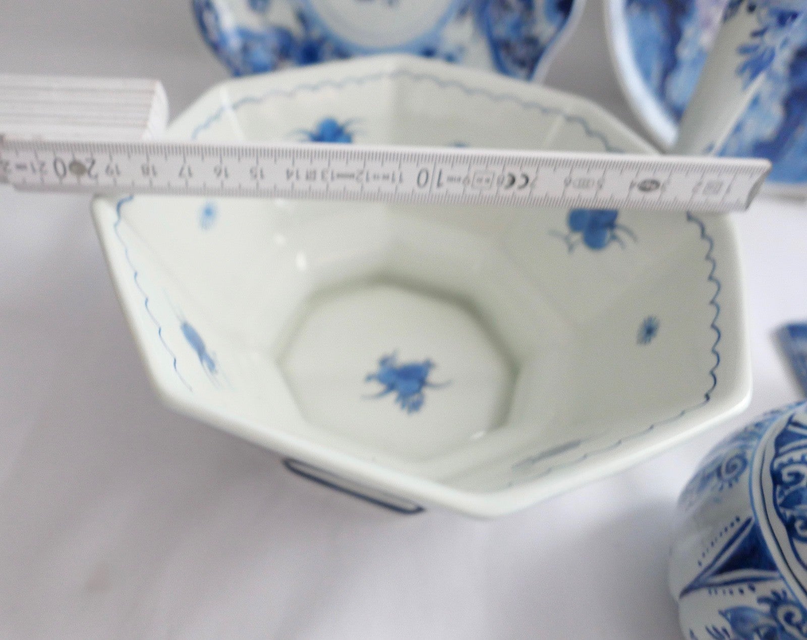 13 Teilig Posten Konvolut DELFT Teller Vase Schüssel Dose