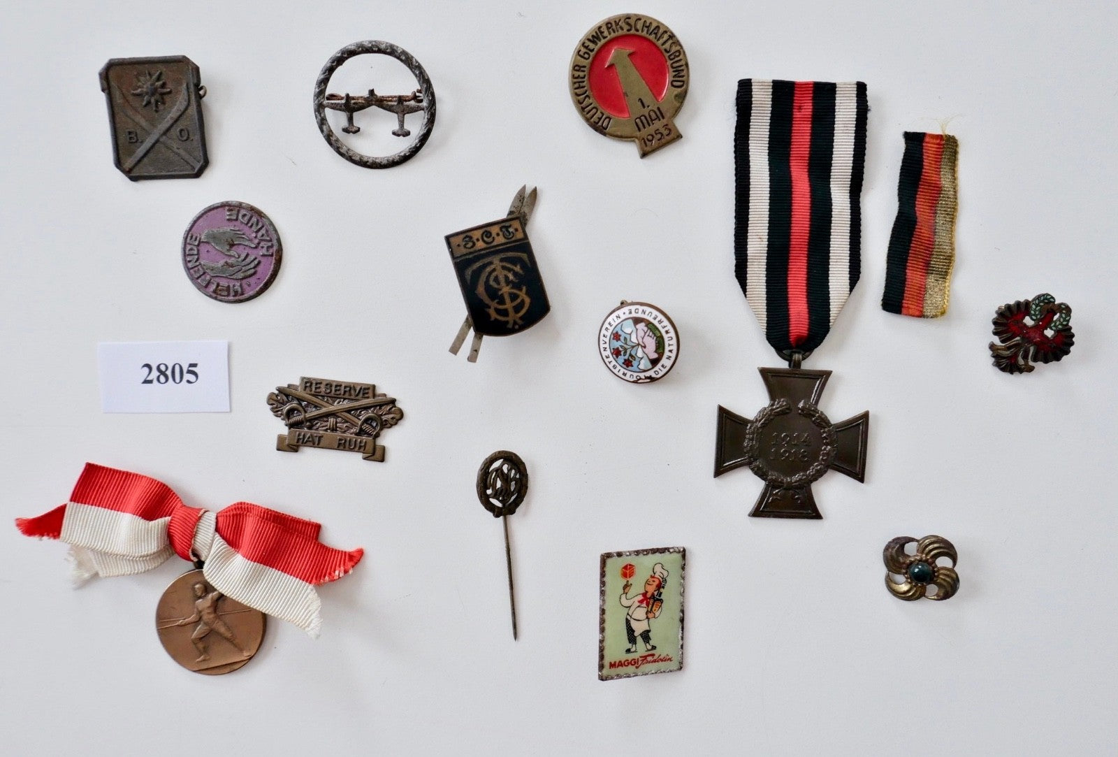 Militaria Konvolut Orden Abzeichen Ehrenkreuz 1.Weltkrieg Freikorps Flieger