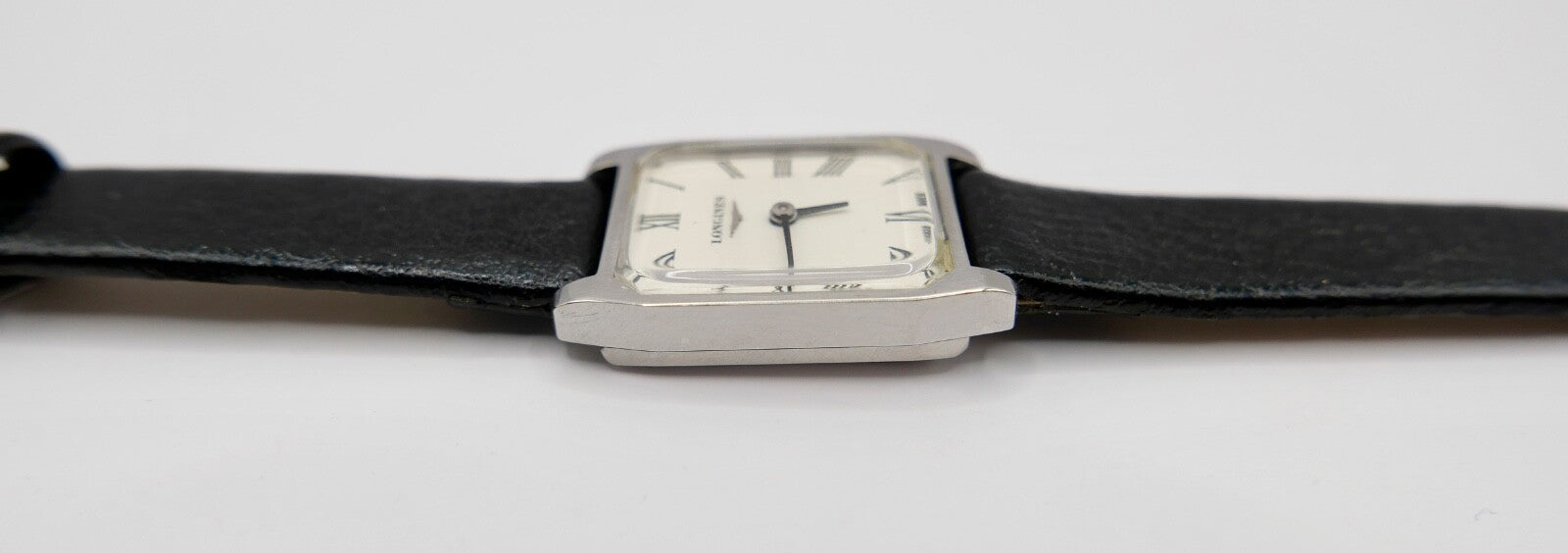 70er Klassische LONGINES Damenuhr Cal. 460 neues Lederarmband Handaufzug 21x18mm