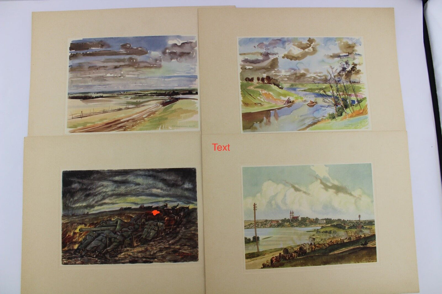 Maler im Osten PK - Mappen  Kampf ums Reich 11 Bilder TOP WW WK painting Germany