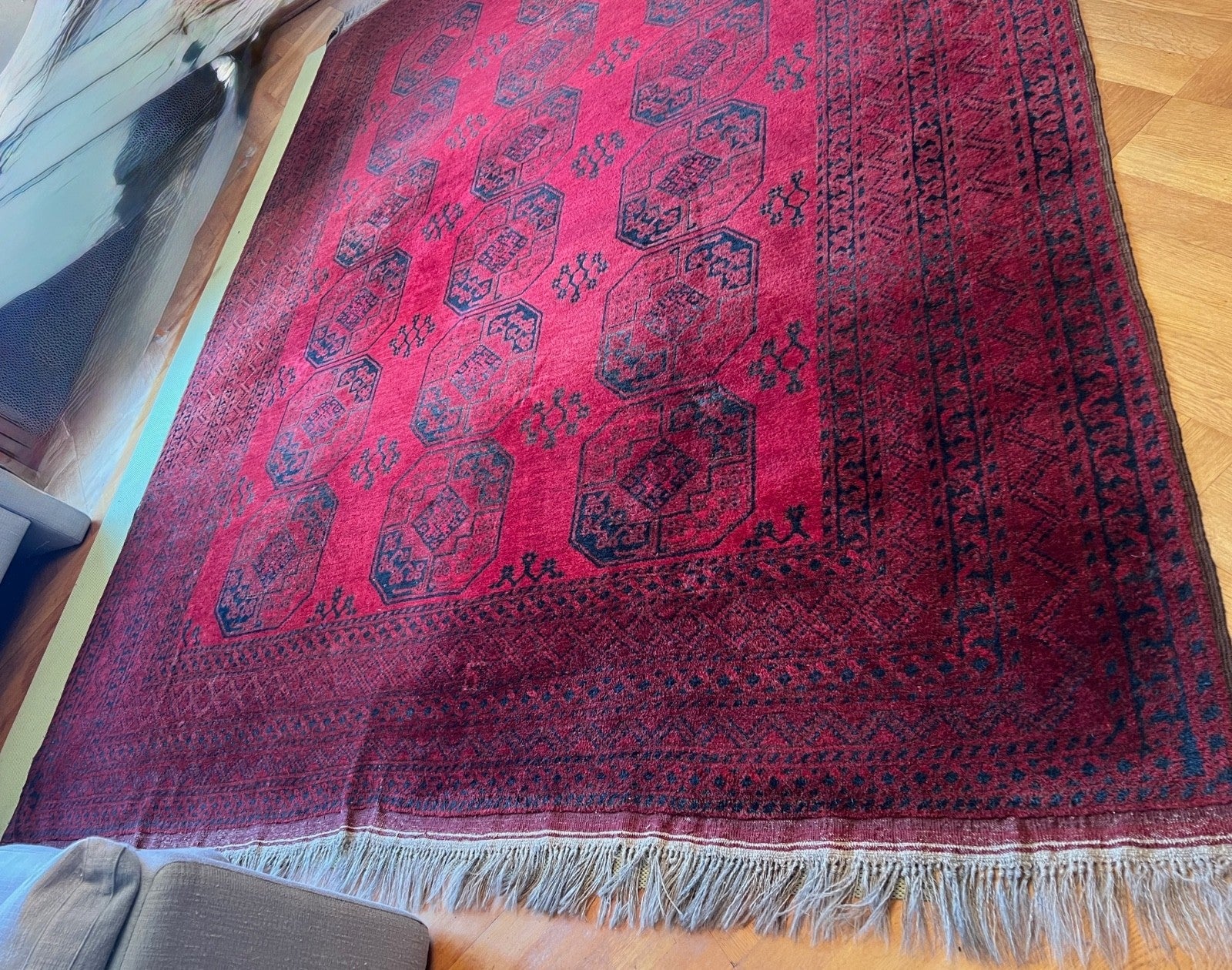 Buchara Ersari Afghan alter Orientteppich old carpet 390x290 cm