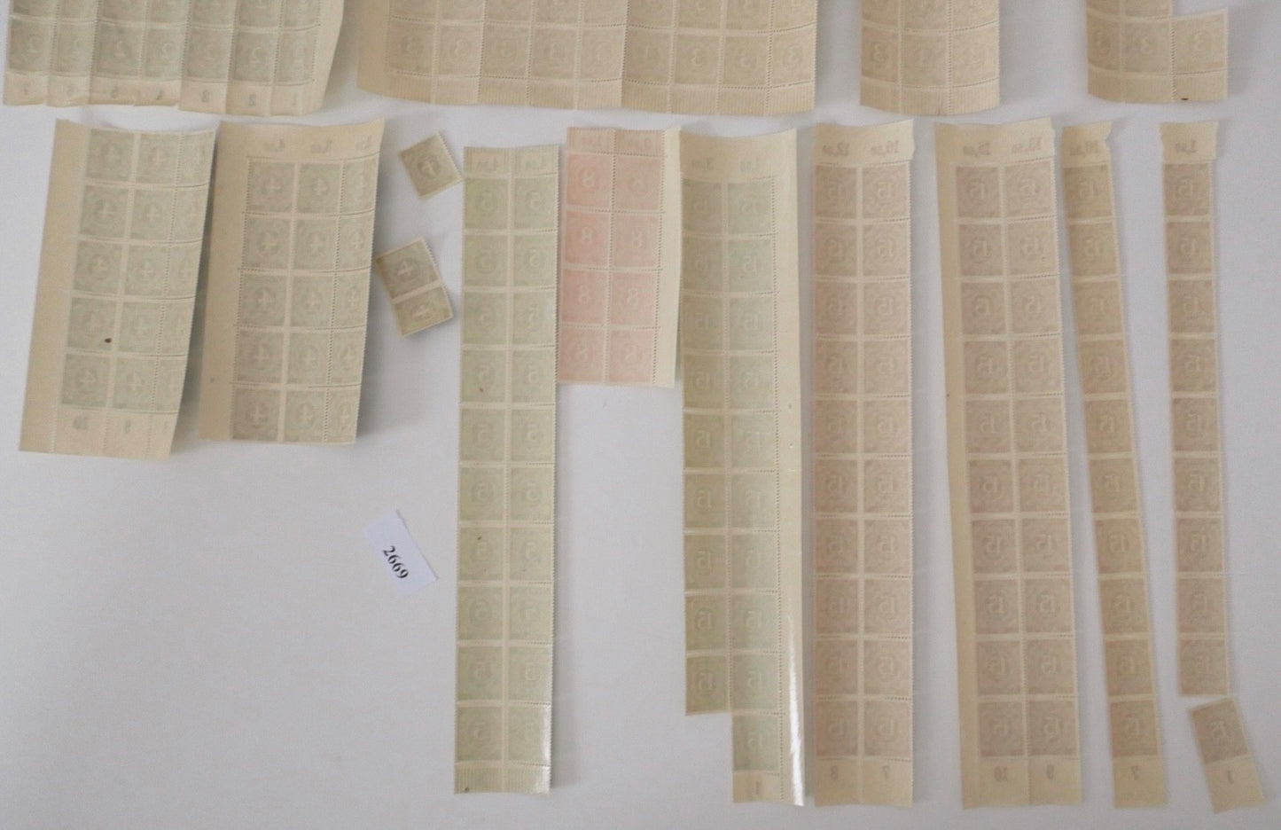 Konvolut Deutsche Post Ziffernserie 1946 1947 Bögen Einheiten Postfrisch Bogen