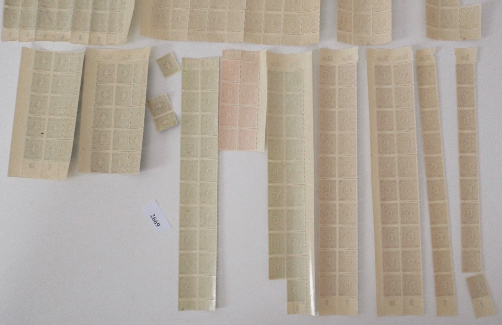 Konvolut Deutsche Post Ziffernserie 1946 1947 Bögen Einheiten Postfrisch Bogen