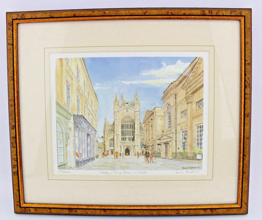 Aquarell Vernon Bartlett 98 " The Pump Room Bath " 673/850 Charterhouse Edition