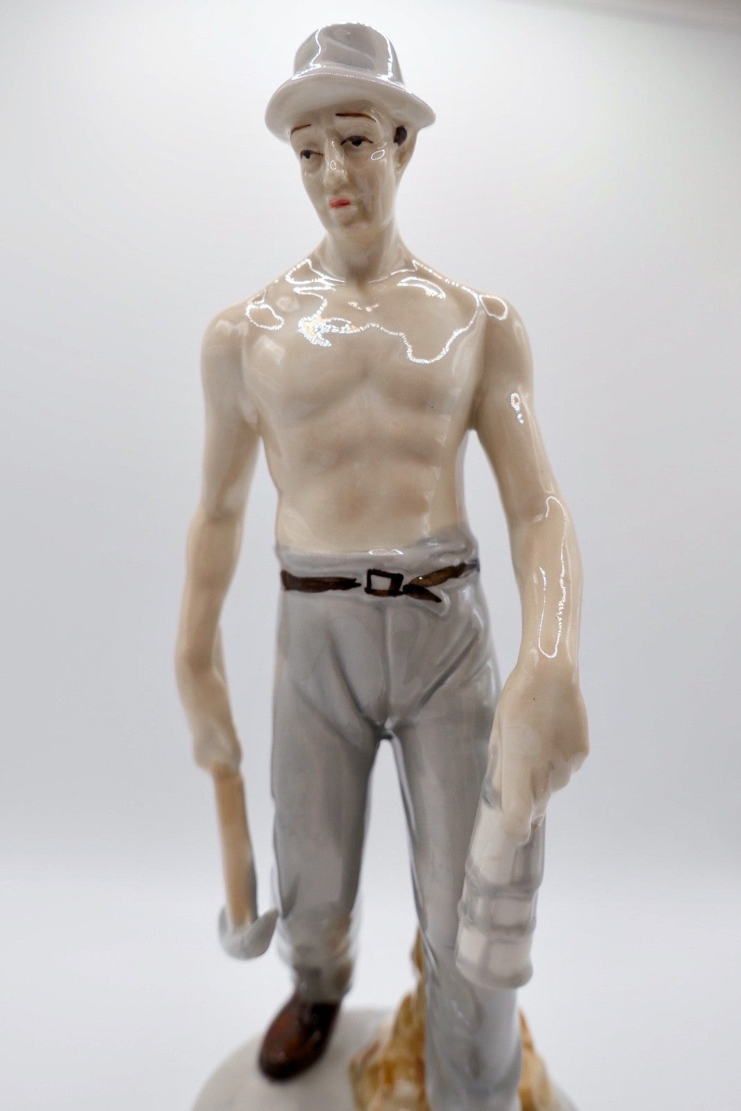 Glück Auf GmbH Porzellan Bergmann Figur aus Porzellan  Zeche 1960er Bergbau