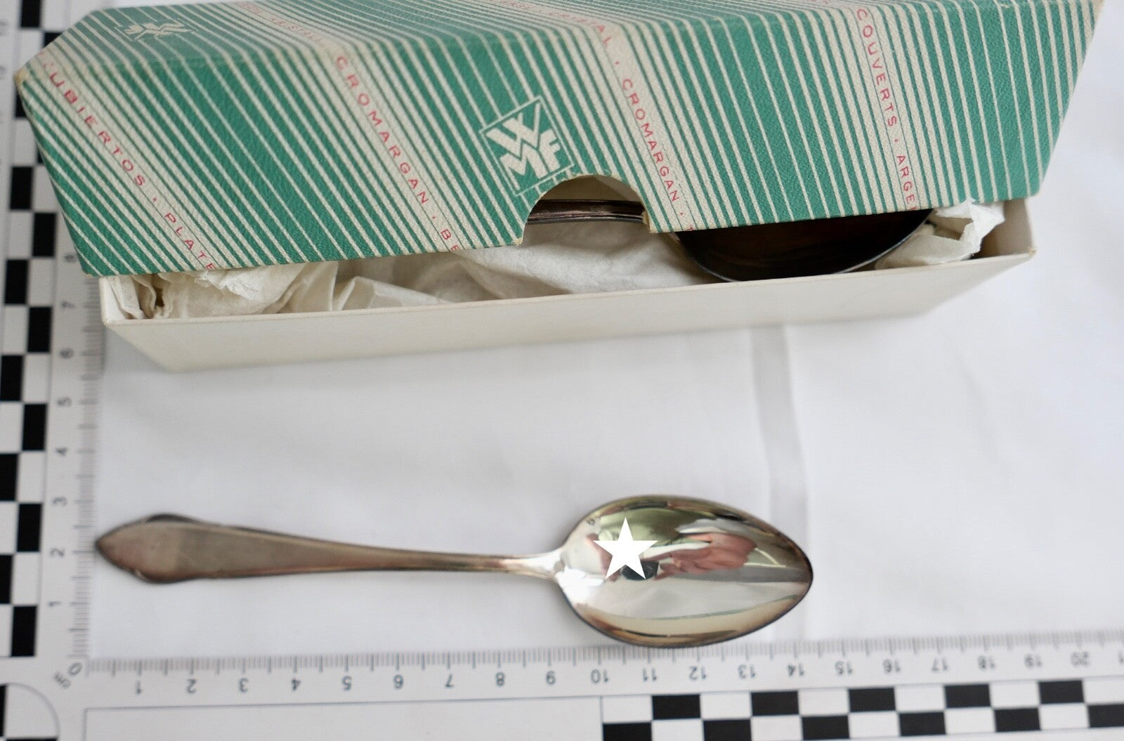 NEU 6 Teile WMF  2900 Kaffe Löffel 90er versilbert 13,9 cm  in OVP und UNBENUTZT