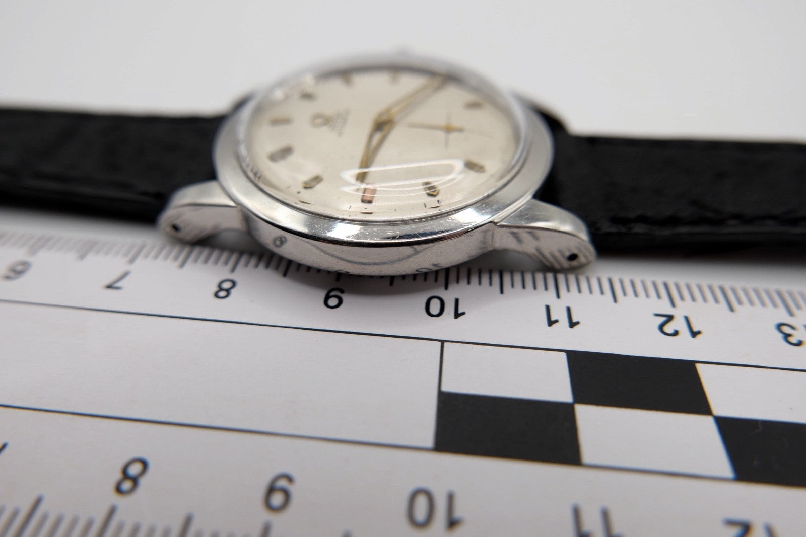 Omega Automatic Vintage Herrenarmbanduhr Ref. 2576-13 Kal. 342 Stahl Bumper 50er