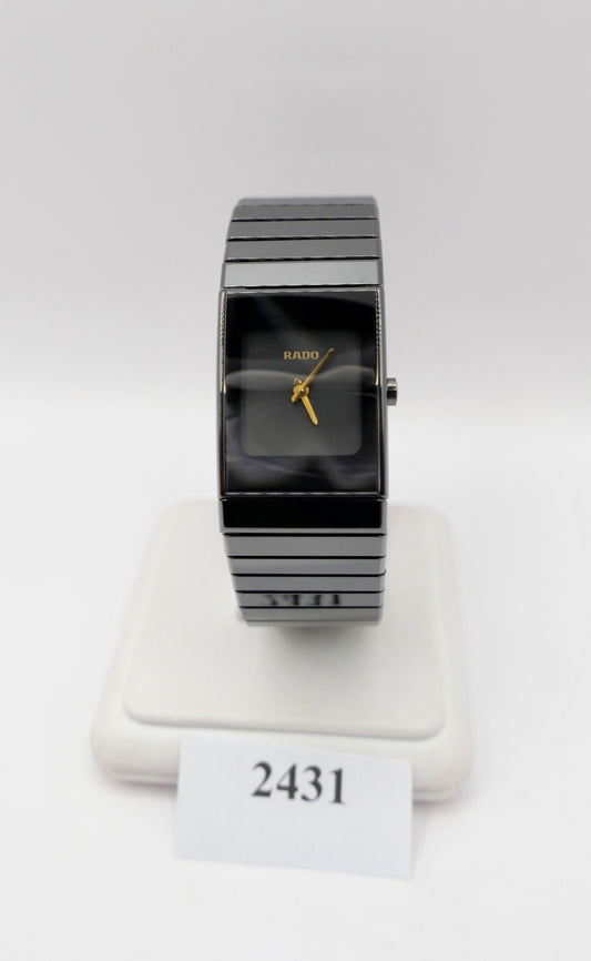 90er Jahre RADO DIASTAR Damenuhr Quarz High-Tech Ceramic 153.0349.3 NEUwertig