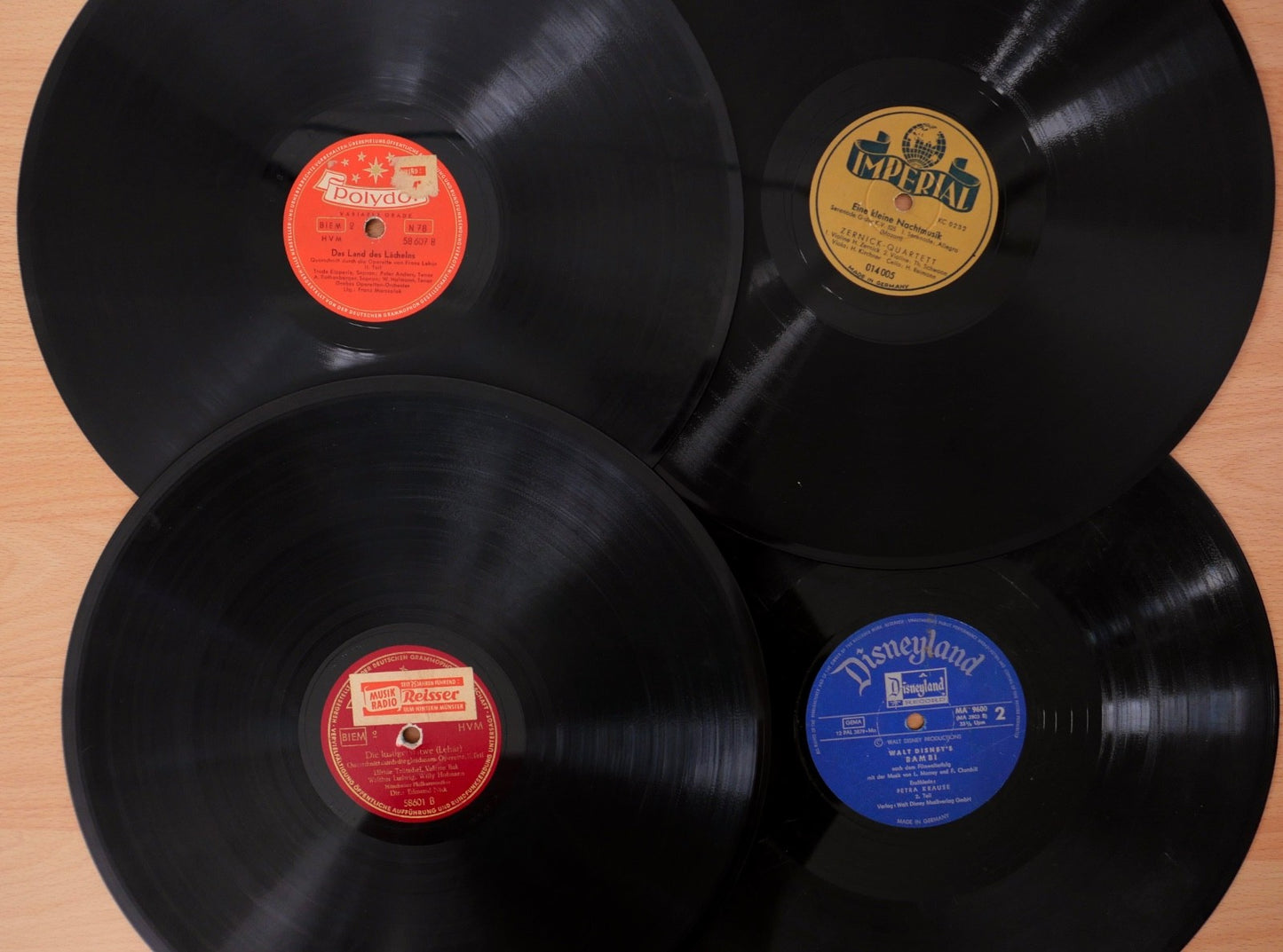 Konvolut 31 Schellackplatten Klassik Oper Operette Tanzmusik Deutsche 30cm 12"