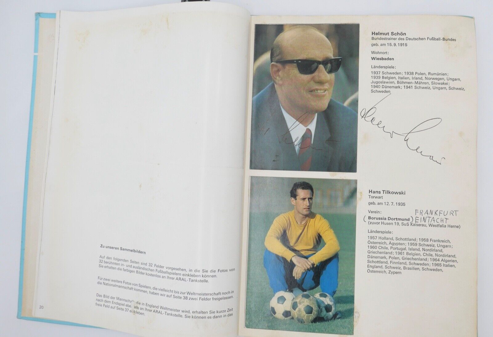 ARAL Fussball Album Komplett WM 1966 Autogramm BECKENBAUER NETZER OVERATH SEELER