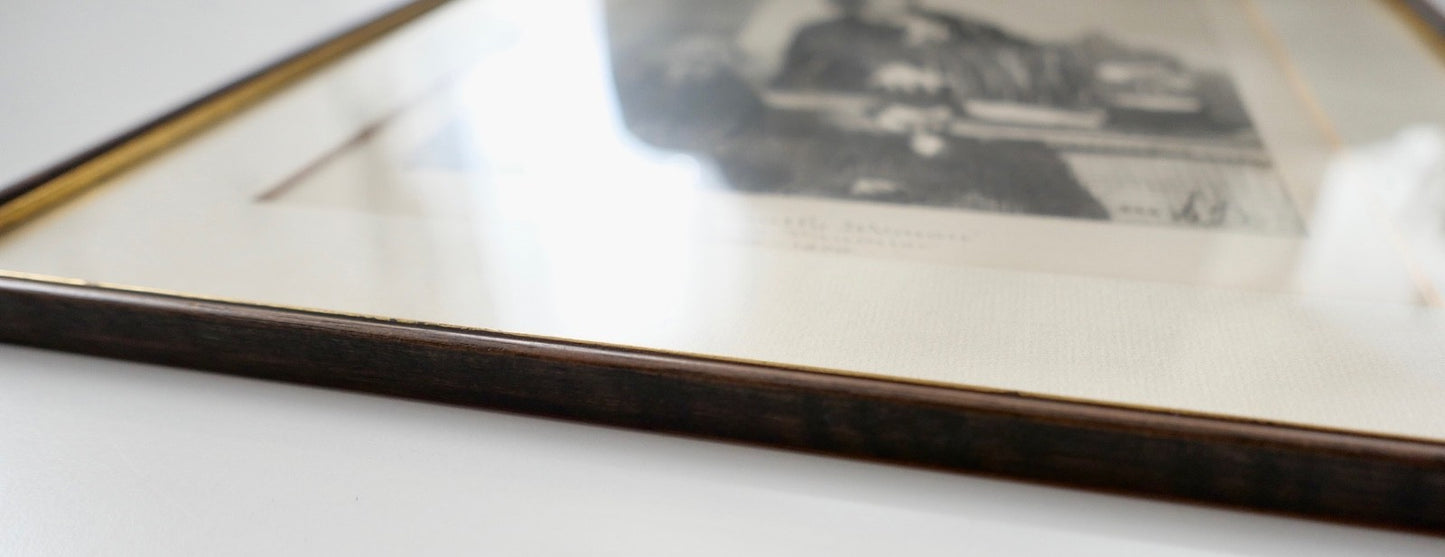 Honoré Daumier Lithographie This Saintly Woman 1846 gerahmt