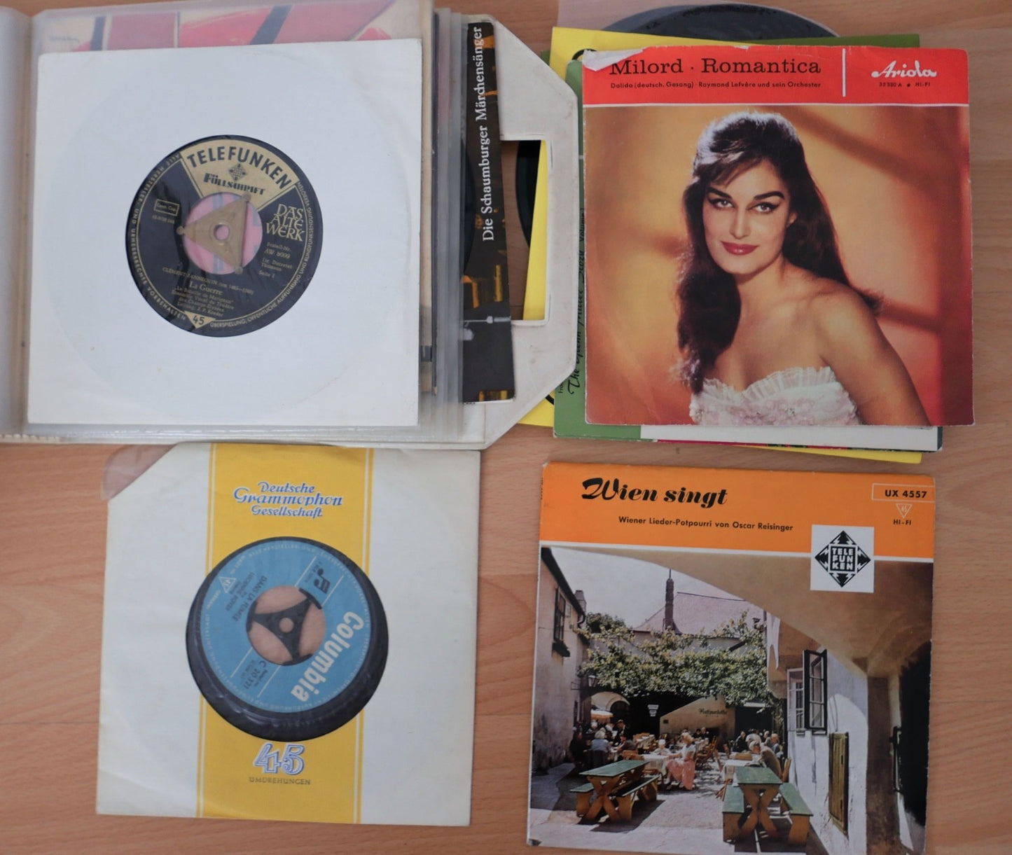 Konvolut 26 Singles 7" 45rpm –  Schlager, Chanson, Operette, Volkslied Alexander