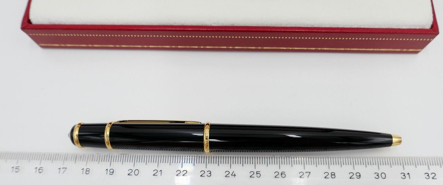 NEUwertig Vintage CARTIER ST18003 DIABOLO Composite Noir Kugelschreiber Roller