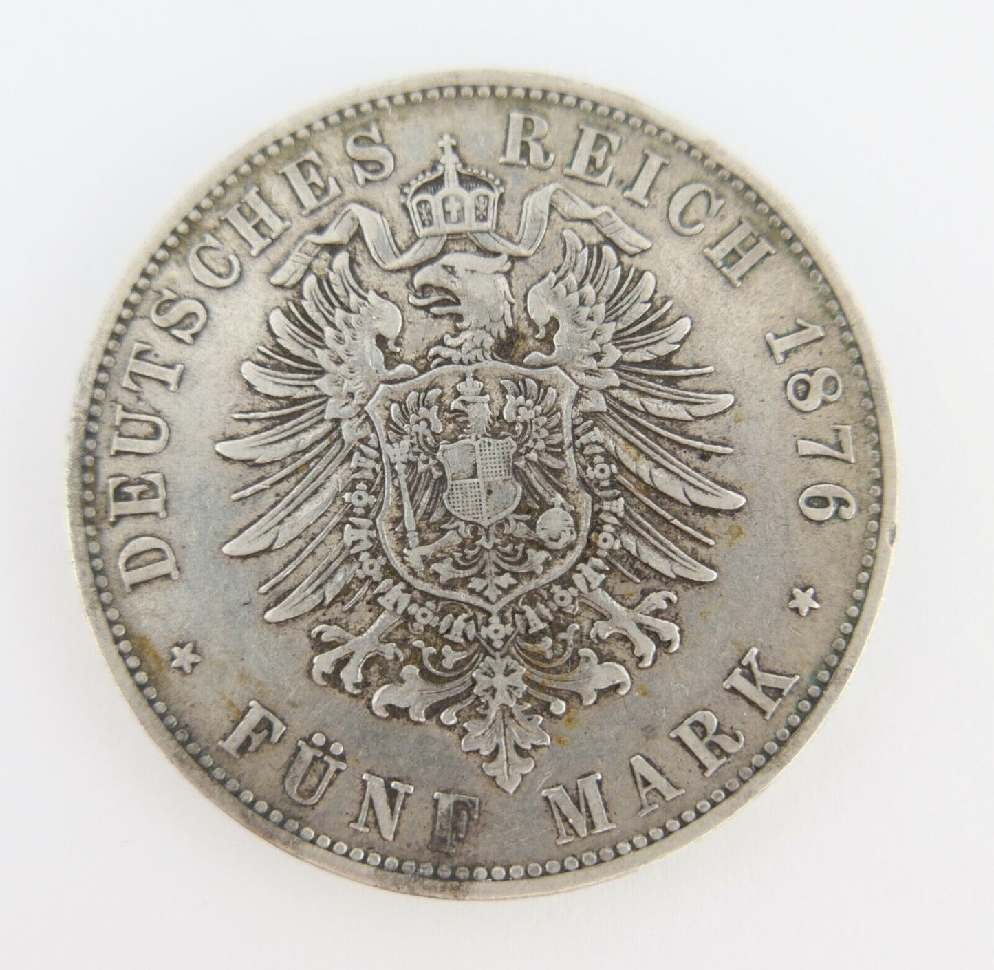 Bayern 5 Mark 1876 D J. Jäger 42  Ludwig II. 1864-1886 Erhaltung : sehr schön