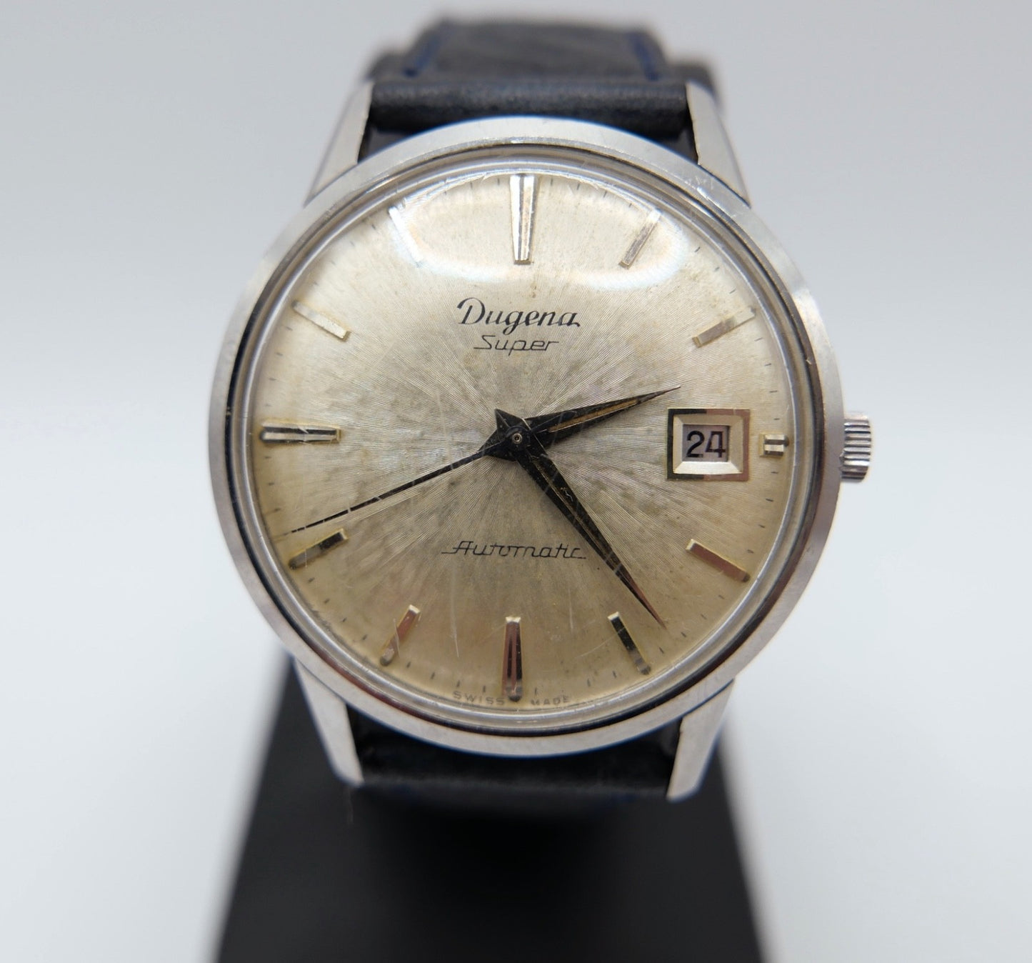 Dugena Super Automatik Vintage Herrenarmbanduhr Kal. 1010A Datum