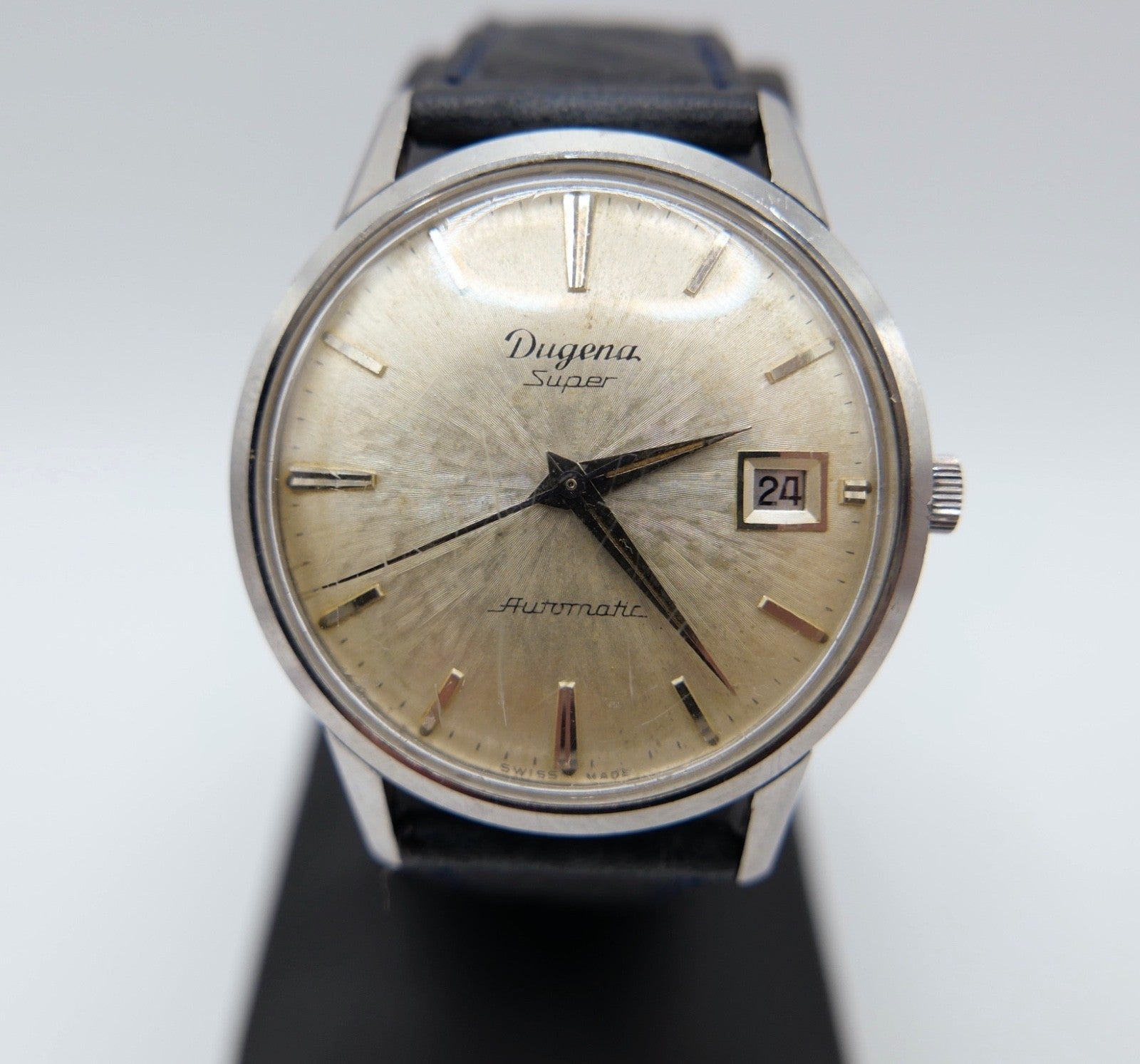 Dugena Super Automatik Vintage Herrenarmbanduhr Kal. 1010A Datum