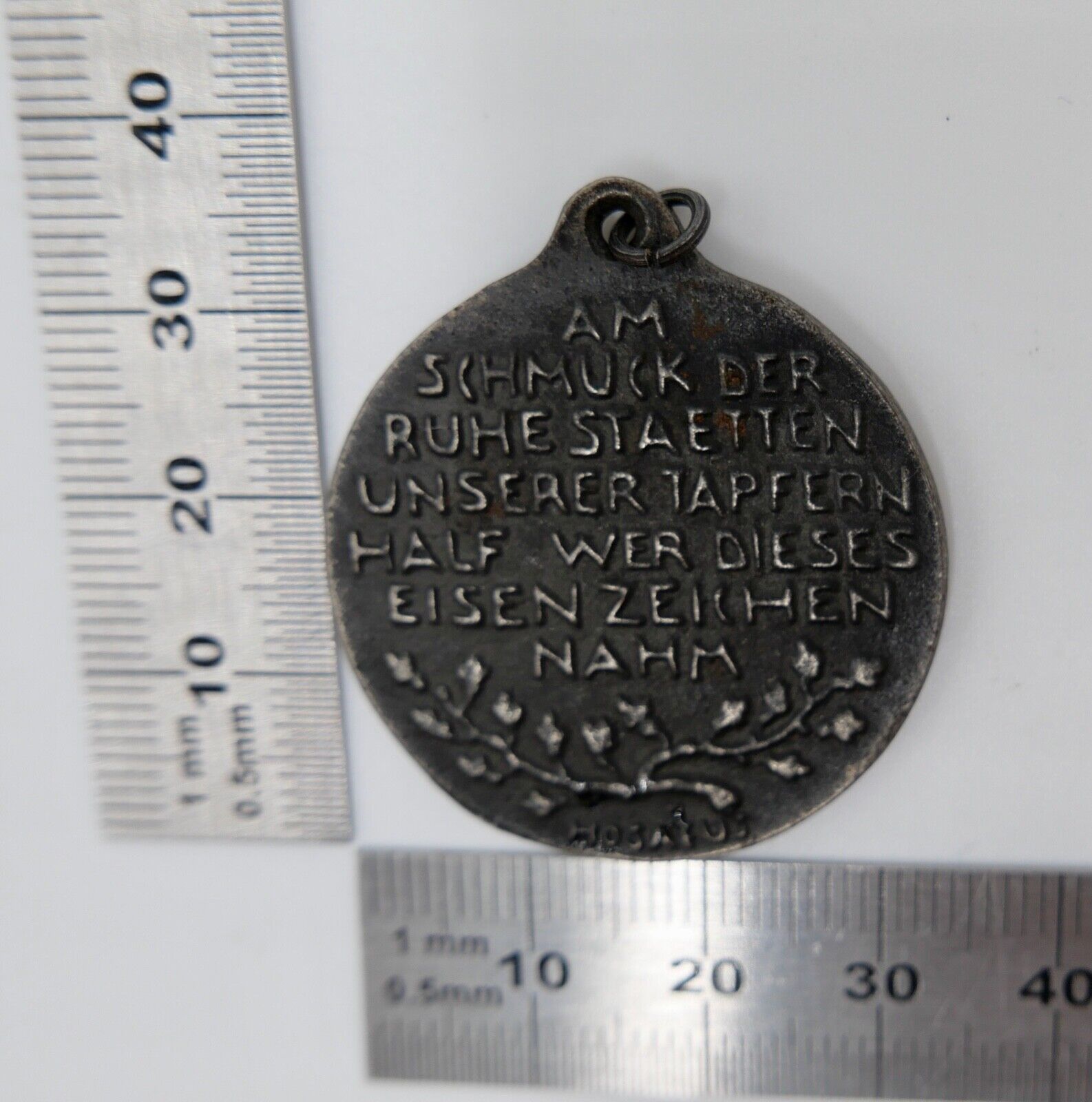 Medaille " Ich hatte einen Kameraden " 1.WK 1914/1918 Gußmedaille Trauermedaille