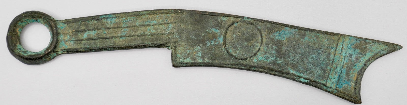 alte antike China Münze Messermünze Warring States Period Bronze