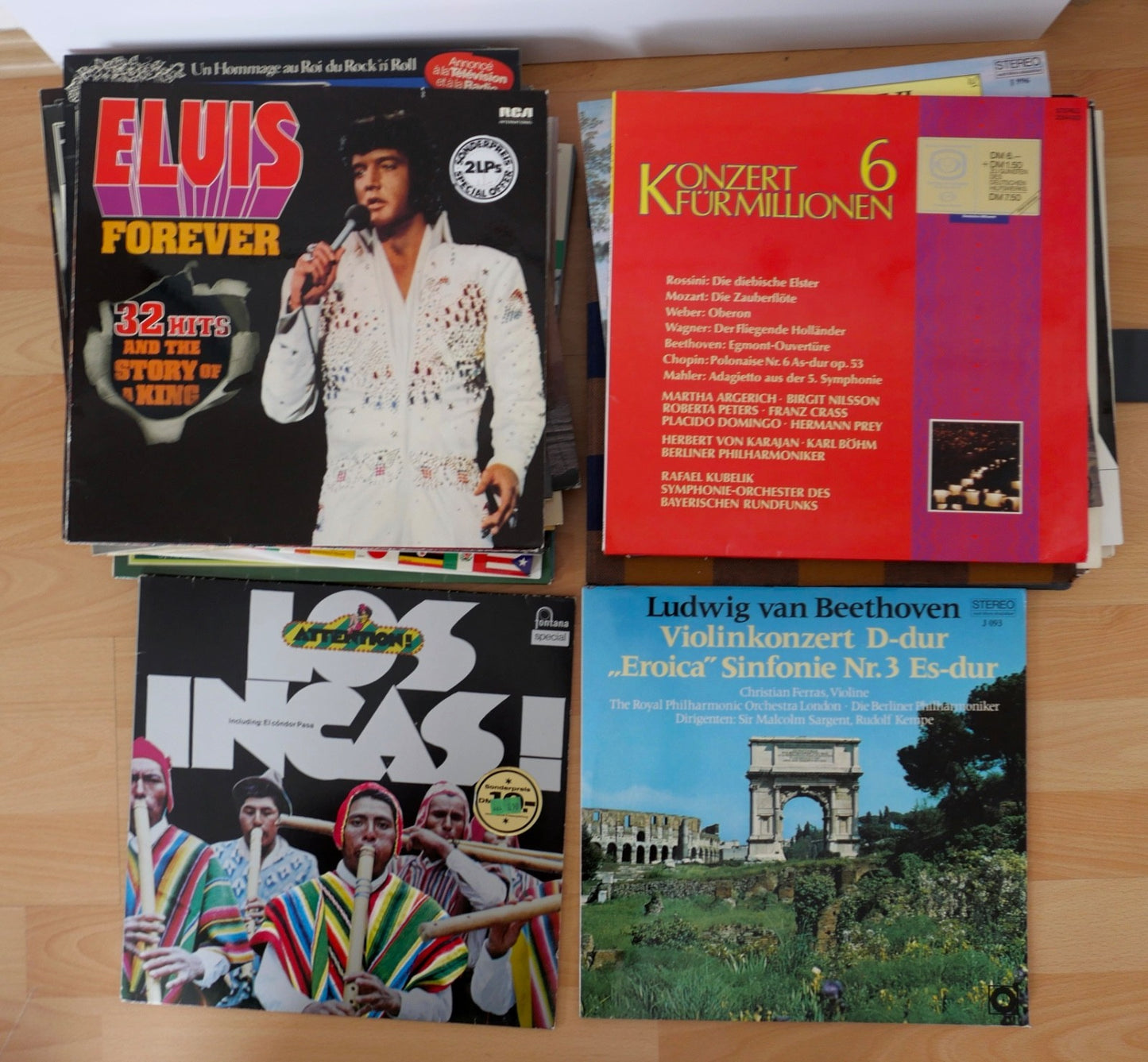 Konvolut 87 LP Schallplatten – Klassik, Oper, Schlager, Pop, Elvis, Johnny Cash,