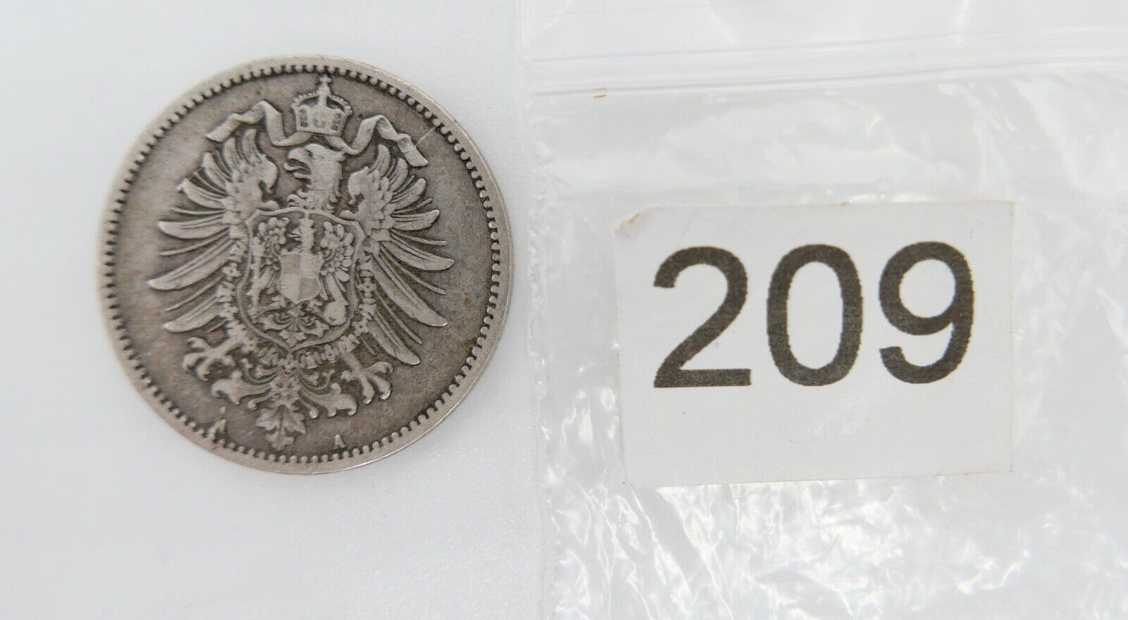 1 Mark 1874 A Silbermünze Jäger J. 9 gute Erhaltung  selten RAR 