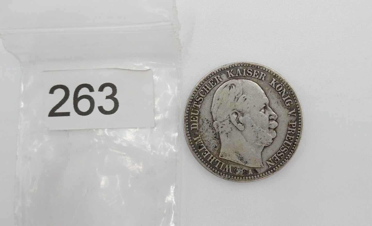 2 Mark 1876 A " Wilhelm König von Preussen " Jäger J.96 Silber Preußen