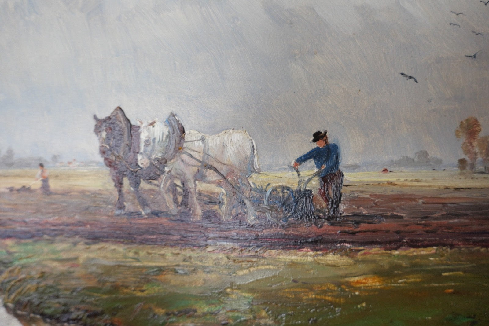 kleines Ölgemälde auf Holz JOSEPH ROLF KNOBLOCH München 45x33 cm Landschaft 1944