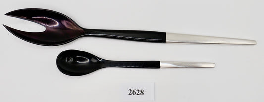 2 Tlg. Hermann Bauer Schwäbisch Gmünd Besteck 925 Silber Acryl Gabel Löffel