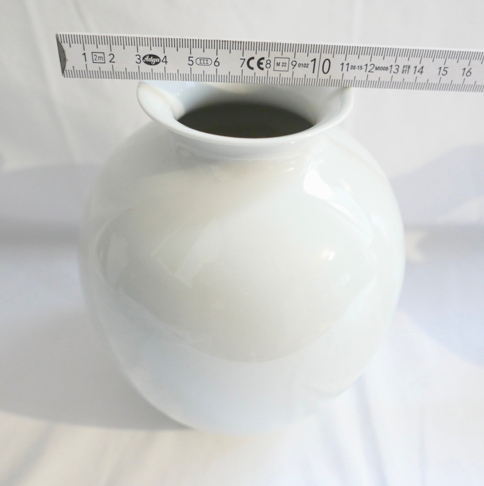 3x Ludwigsburg Porzellan Vasen Vase in weiß