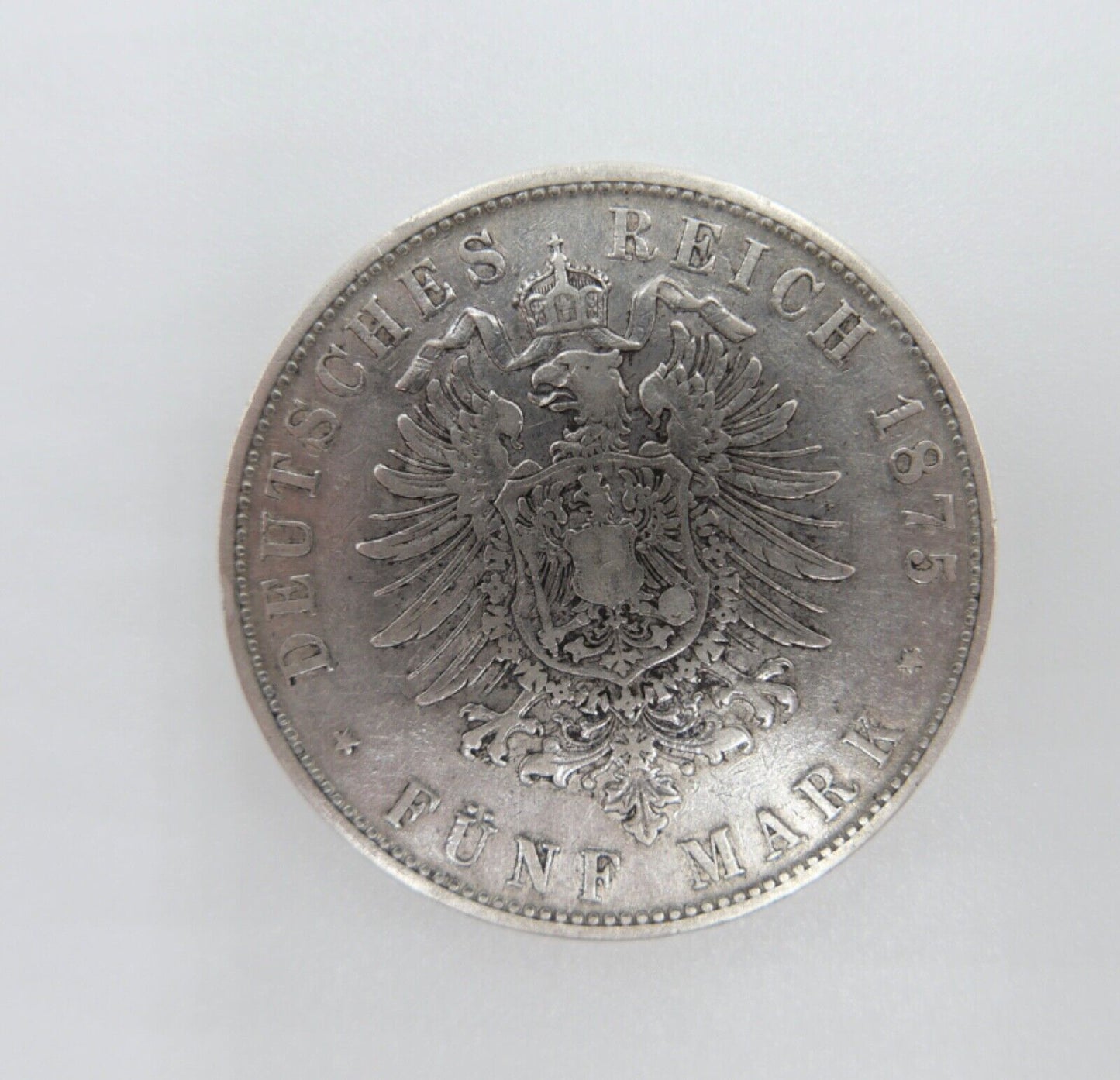 5 Mark Deutsches Reich 1875 D Ludwig II von Bayern J. Jäger 42 VZ