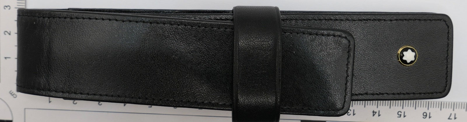Montblanc schwarzes Leder Etui für Schreibgerät Kugelschreiber Stift Füller