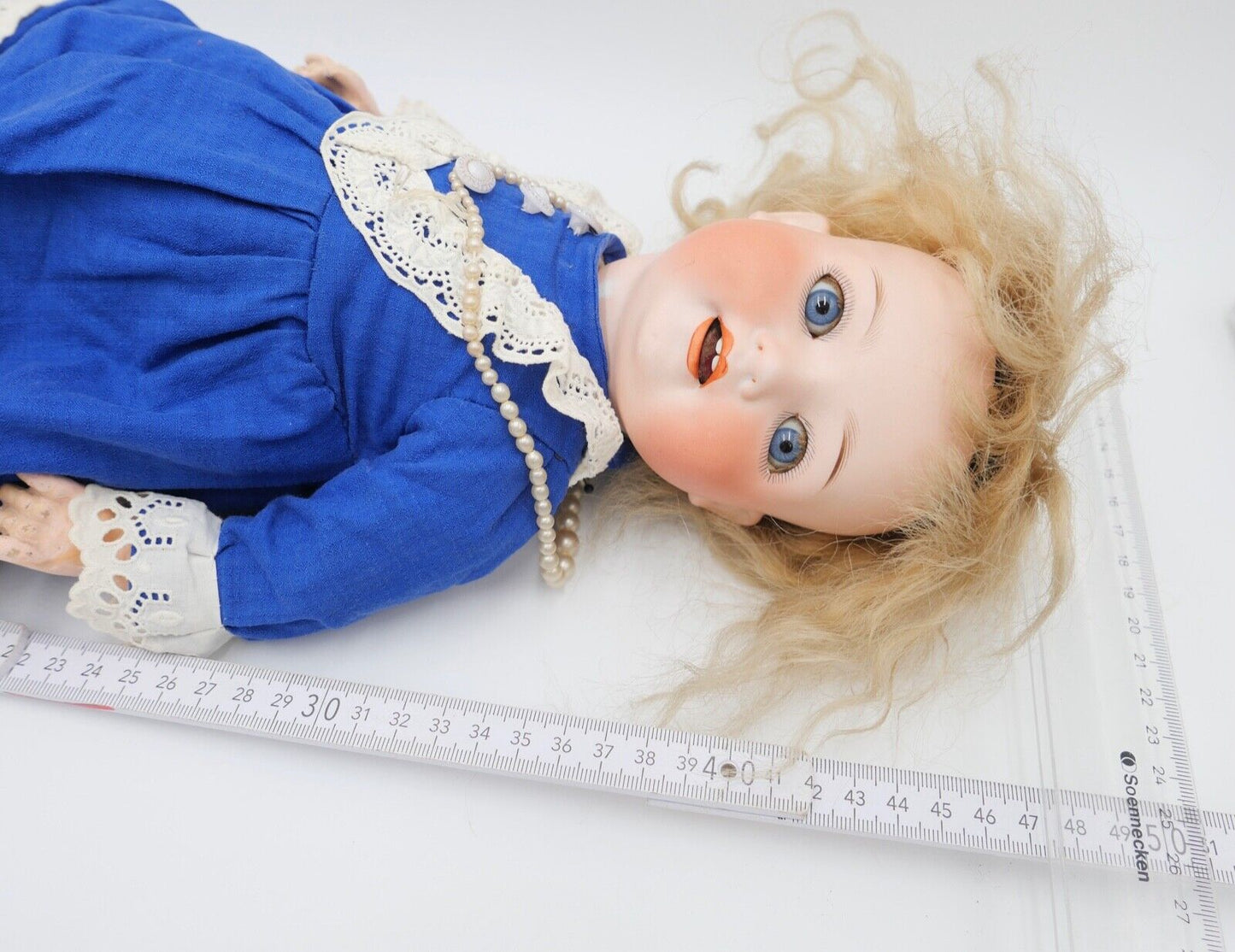 Antike Bisk Porzellan Puppe Gebr. Heubach Köppelsdorf 300.1. old doll 47 cm