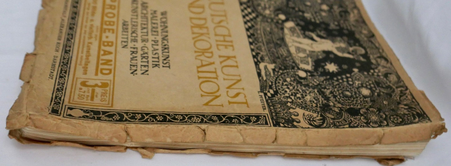 Deutsche Kunst und Dekoration Alexander Koch Darmstadt PROBE-BAND selten 1913 14