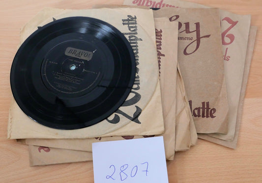 Konvolut 9 Stück 20cm Schellackplatten 78rpm – Derby & Orchestra Elektra Oper 8"