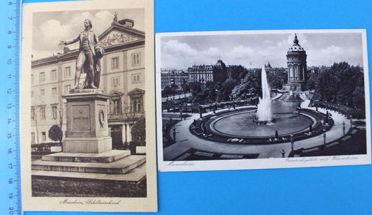 2 seltene alte Ansicht Postkarten MANNHEIM Lot postcards old German Wasserturm 