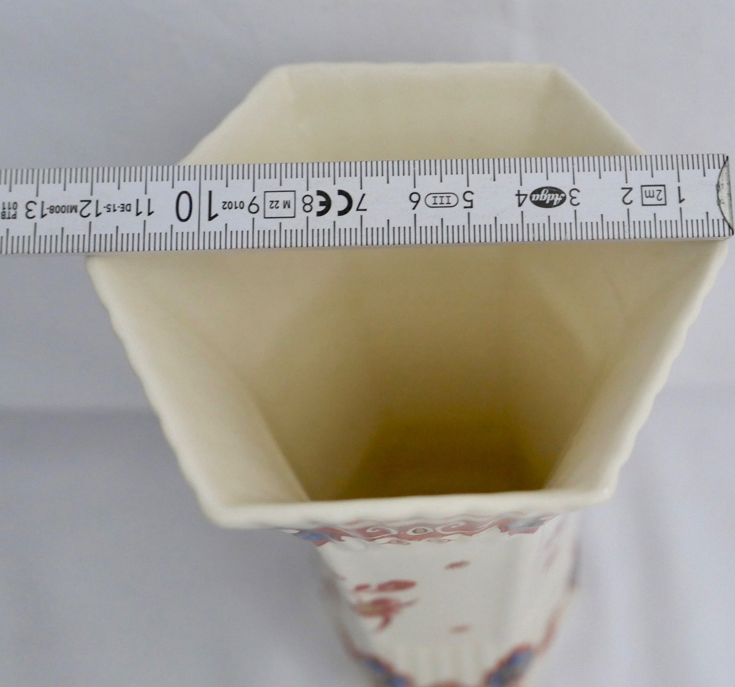 Alter Delft Pijnacker 526 Vase 18 cm ACD CB Niederlande 1957