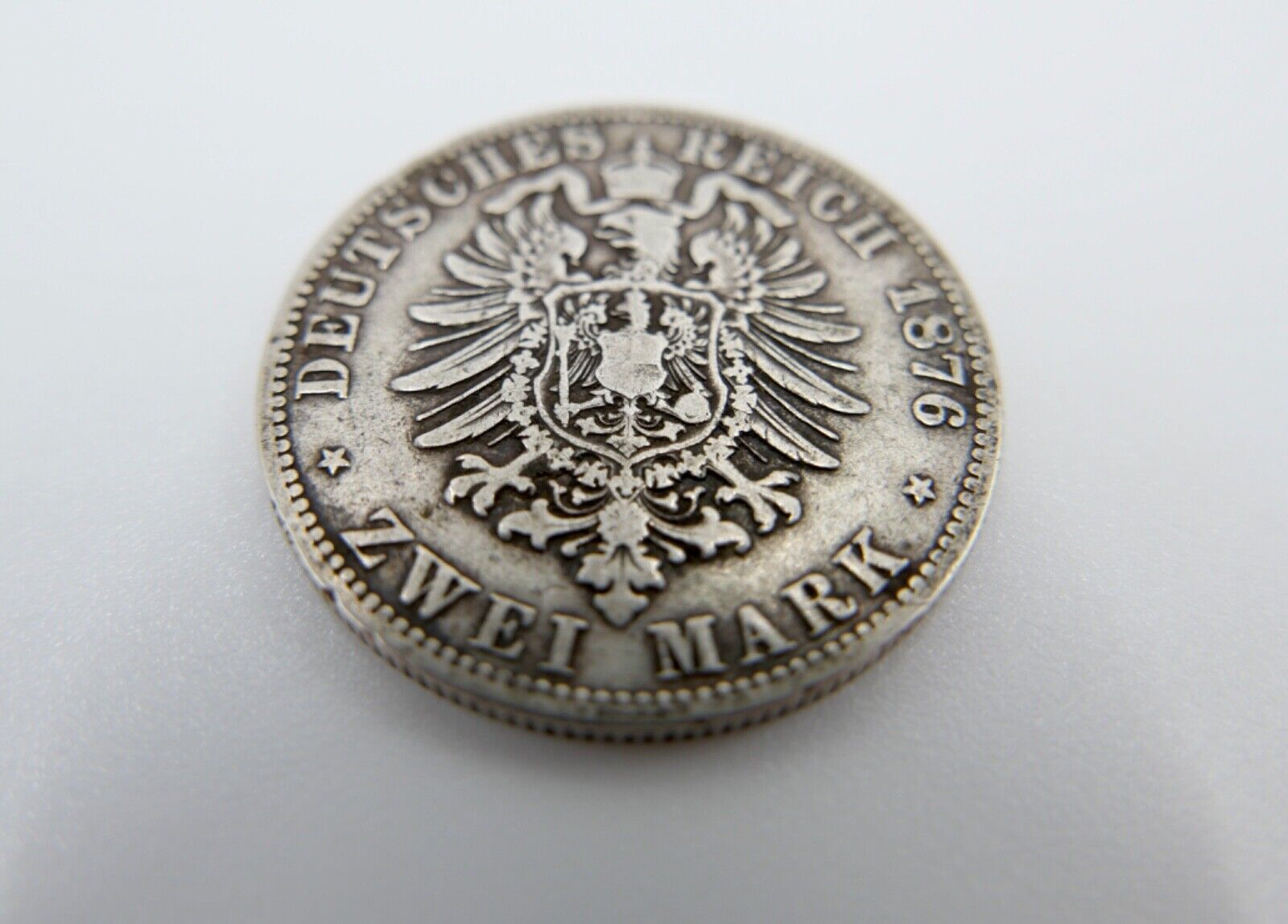 2 Mark 1876 A " Wilhelm König von Preussen " Jäger J.96 Silber Preußen