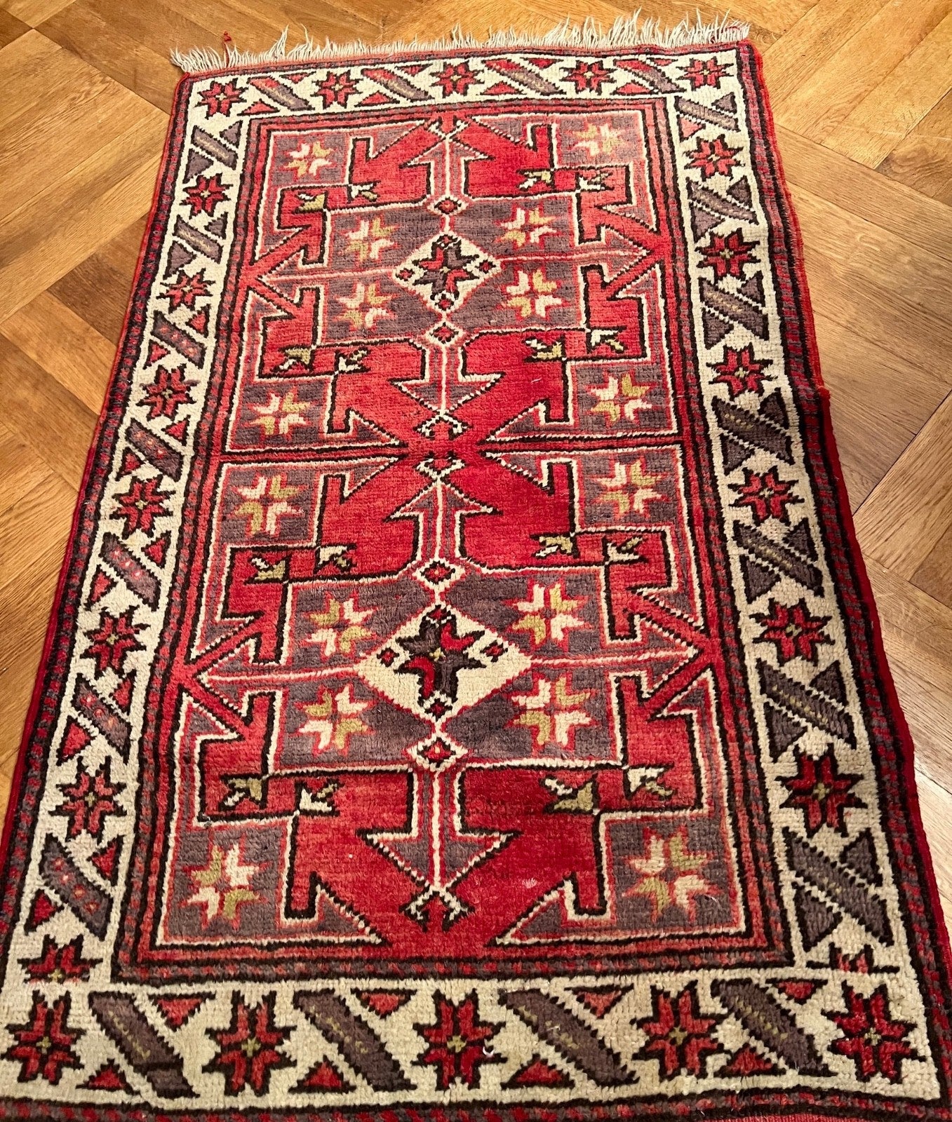 Nomaden alter Orientteppich Perserteppich old carpet 150x89 cm
