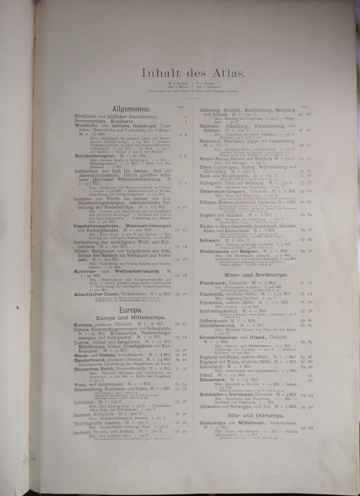 Andrees Allgemeiner Handatlas 1899 Velhagen & Klasing 4. A Scobel