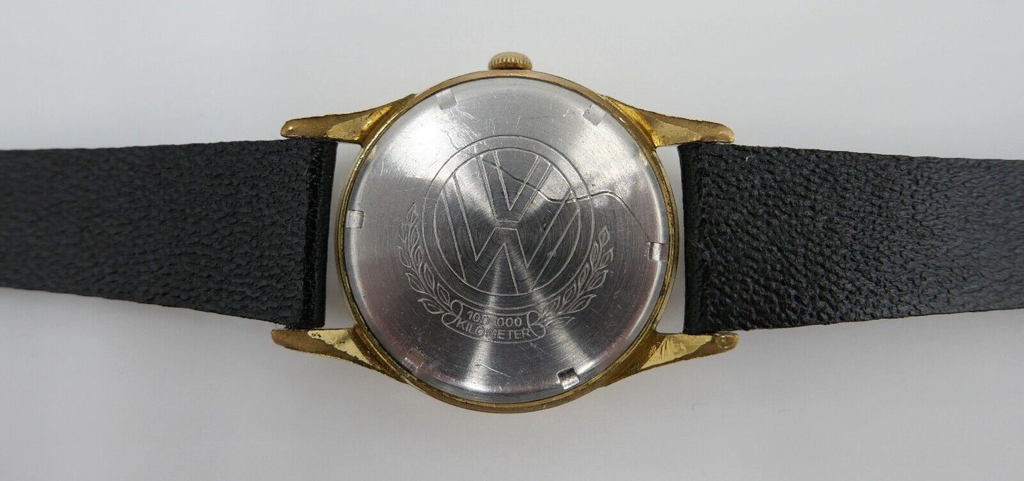 50er Jahre MAUTHE  Contrachoc VW 100000 KM Herrenuhr Handaufzug Cal. 610