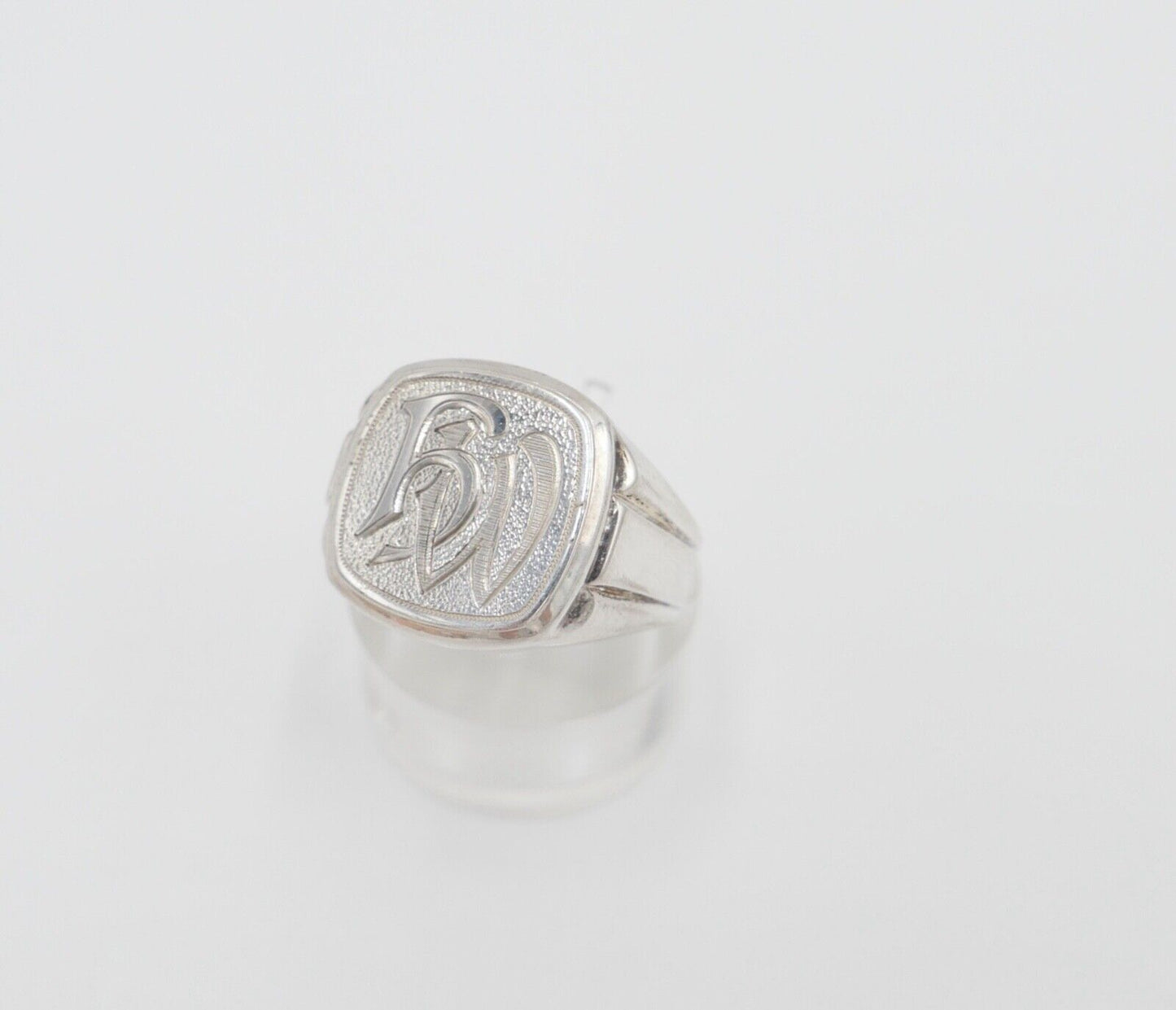 ART DECO Siegelring Monogramm HW WH Herrenring Ring 835 Silber Gr. 61 RW