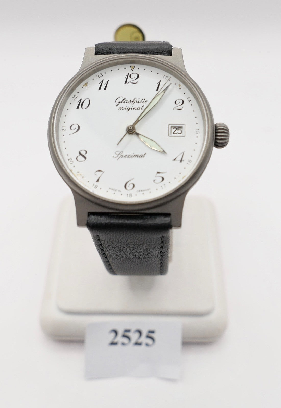 90er Glashütte Spezimat Cal. 10-30 Herrenuhr Automatik weißes Zifferblatt