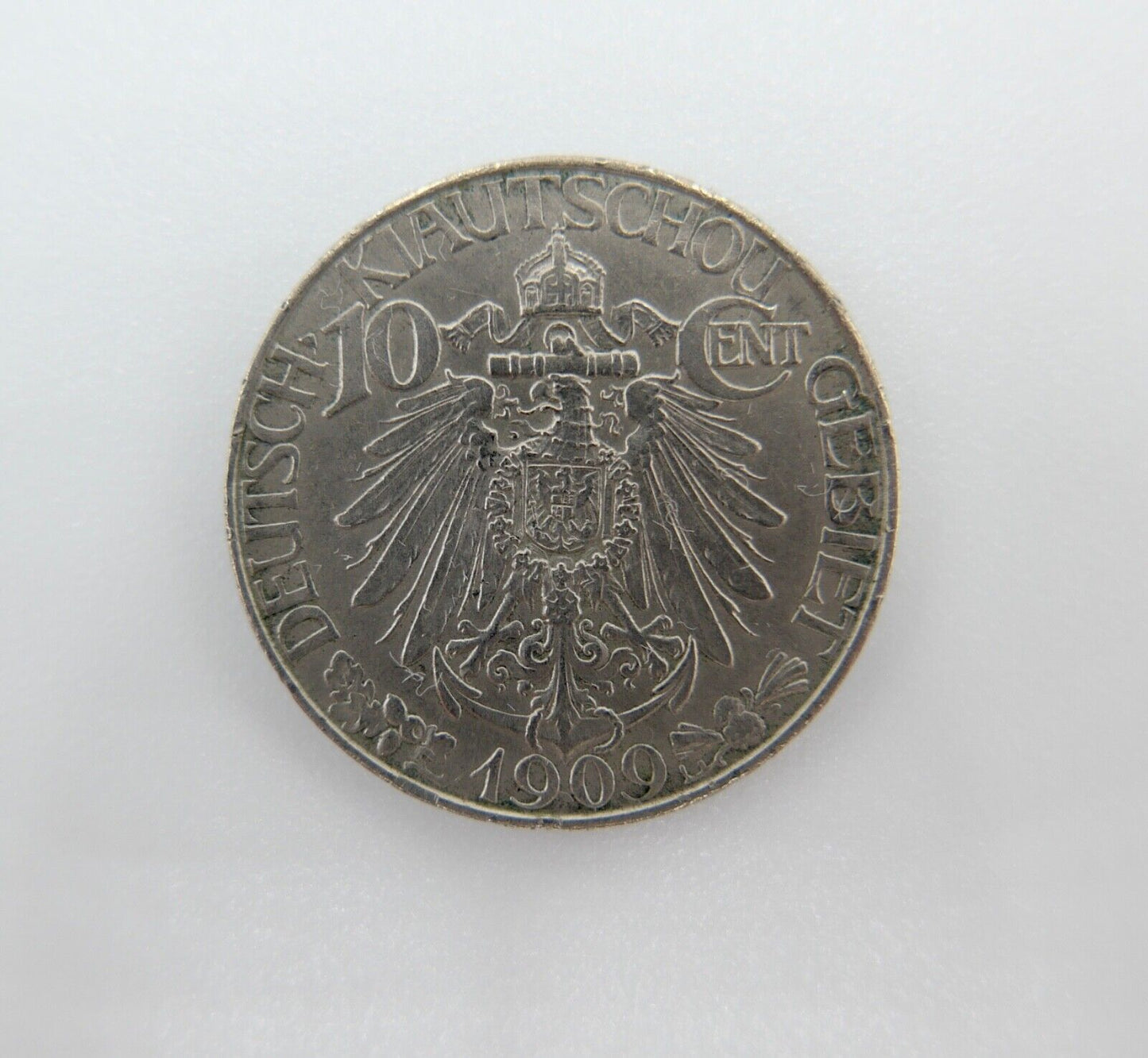 Deutsches Pachtgebiet 10 Cent Kiautschou 1909 A in VZ Jäger J. N 730