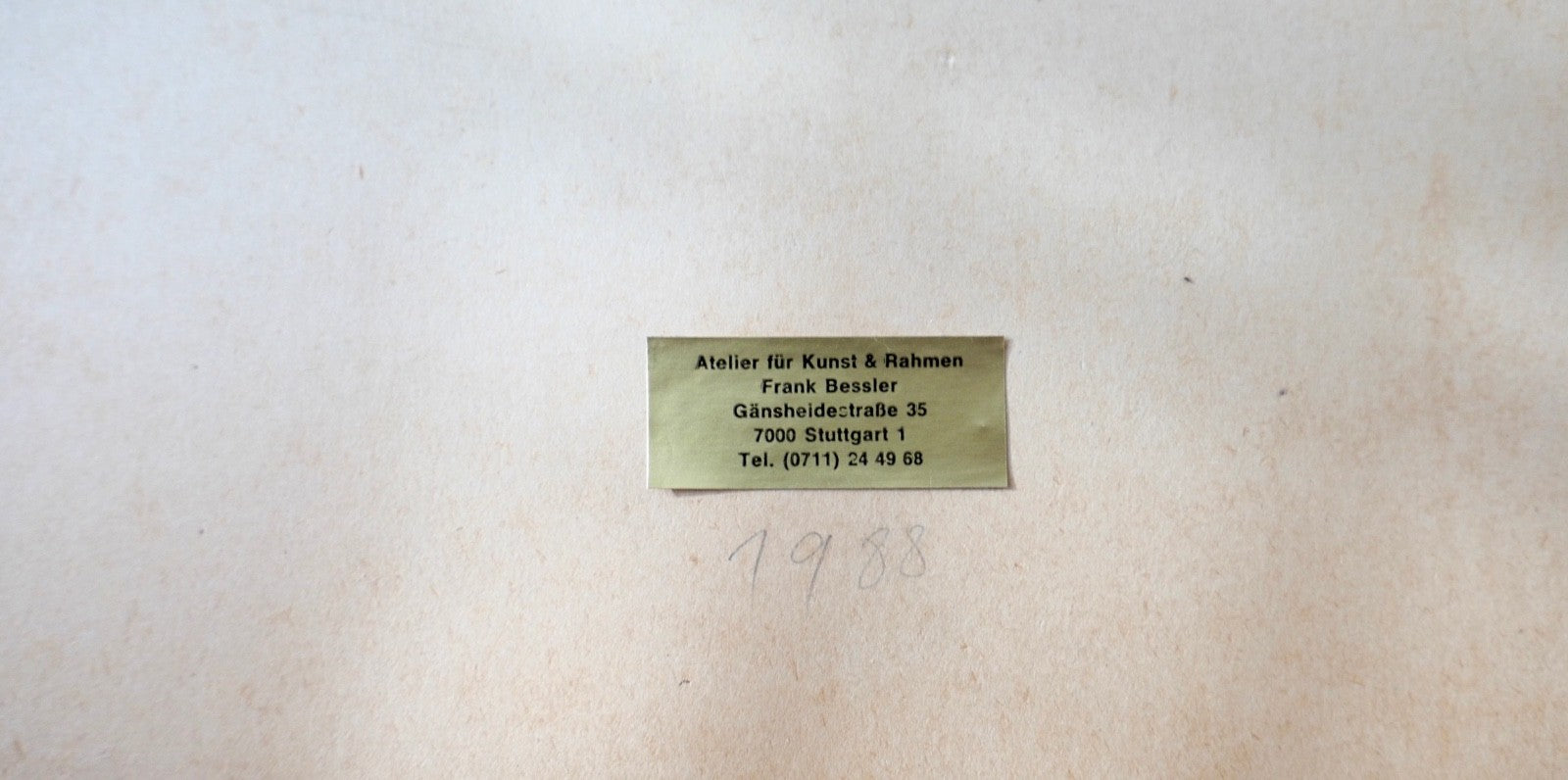 T. SKATHMEYER-WENZ Original Kohlezeichnung Calle de Barcelona Unikat gerahmt