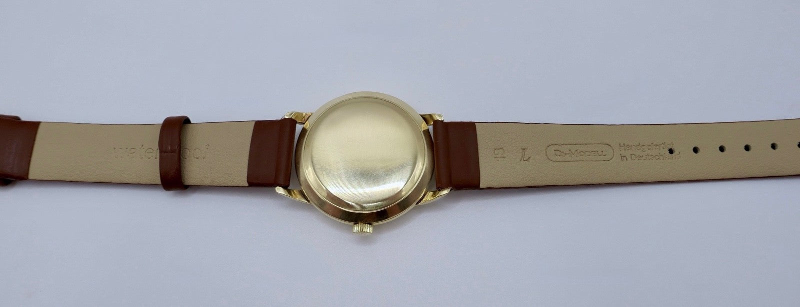 50er Omega Cal. 283 Armbanduhr 14K Gold 585 Handaufzug 37mm Herrenuhr Ref: 2686