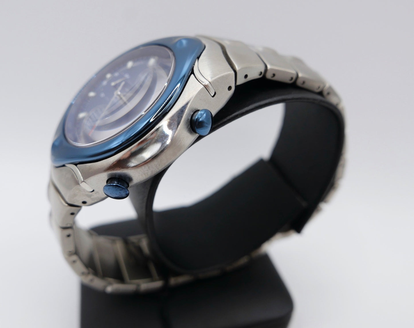 NOS NEU Citizen Eco-Drive Titanium Sapphire Chronograph 0875-H26353 Y Blau Solar