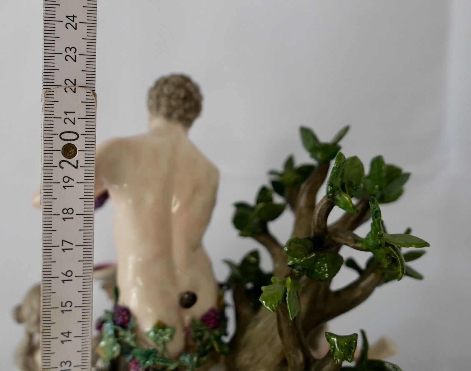 1830 Meissen Figurengruppe 1. Wahl Bacchus & Diana D63   51 46 Zertifikat 24cm