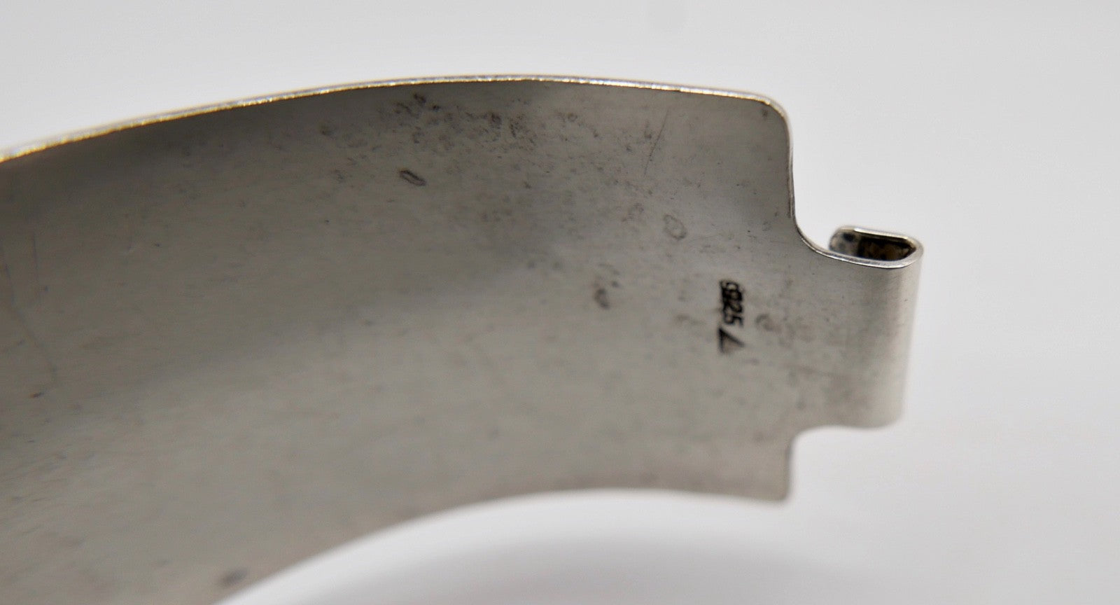 Vintage Silber Armspange Prerow Fischland 925 Sterlingsilber Bernstein Armband